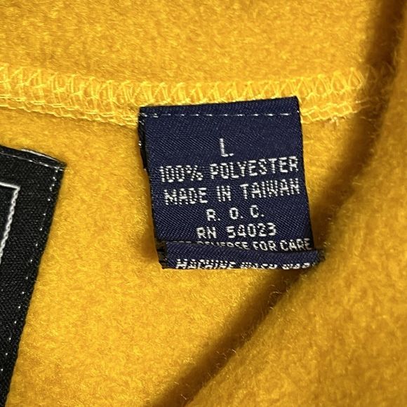 VINTAGE Gap Alpine 317 Racing Series Vest Men's L Yellow Fleece Mountain - Picture 4 of 13